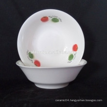 plain white porcelain fruit plate personalized